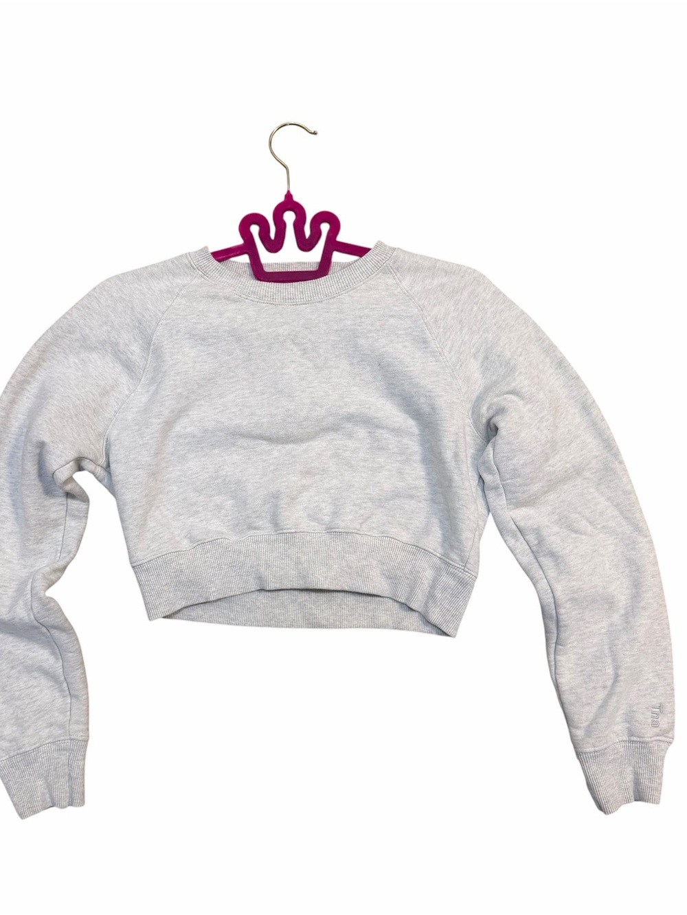 Aritzia TNA Cozy Fleece Cropped Crewneck Sweatshirt Small